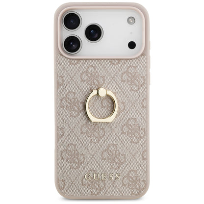 Futrola za Apple iPhone 17 Pro Max, Guess, 4G Ring Stand, Roza