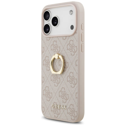 Futrola za Apple iPhone 17 Pro Max, Guess, 4G Ring Stand, Roza