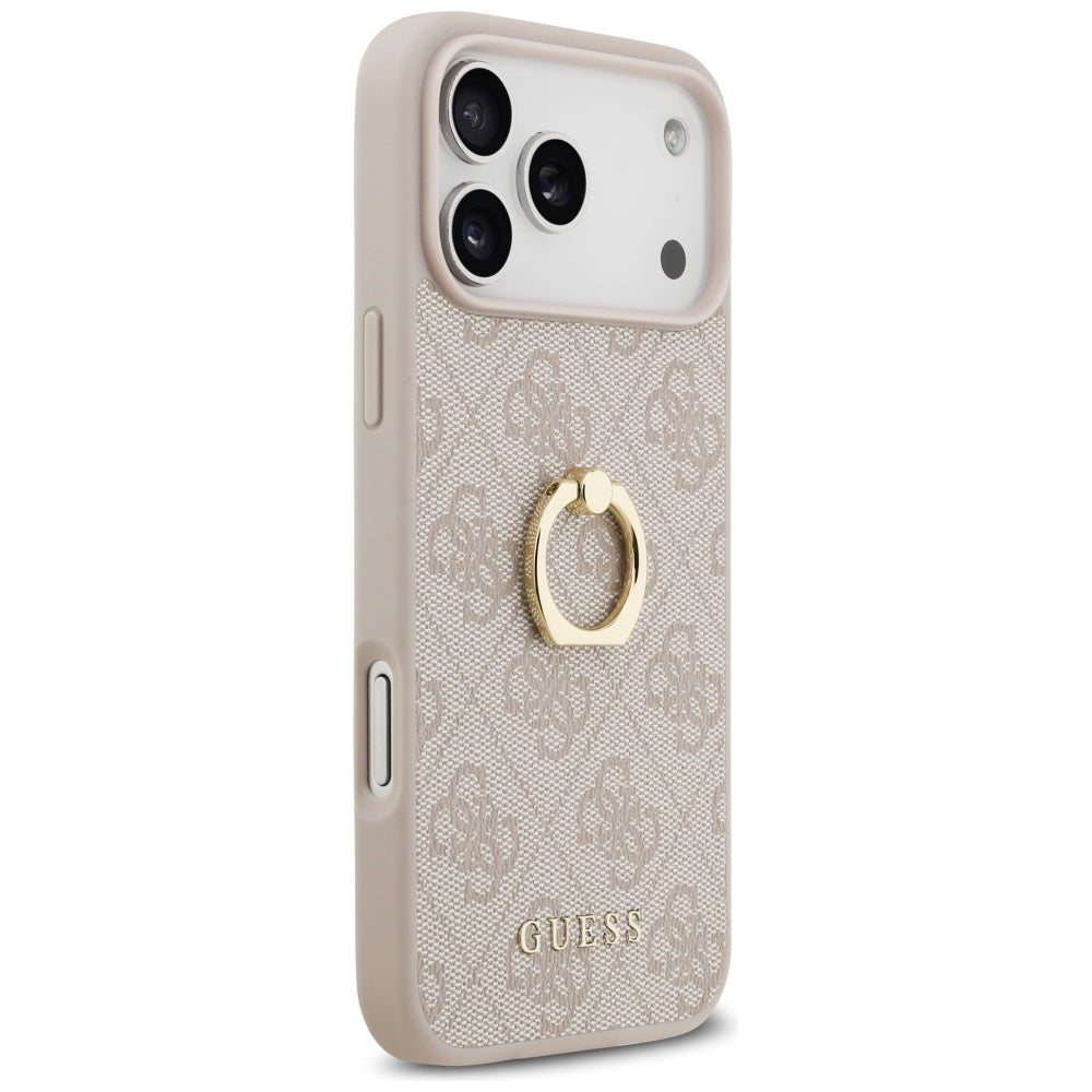Futrola za Apple iPhone 17 Pro Max, Guess, 4G Ring Stand, Roza