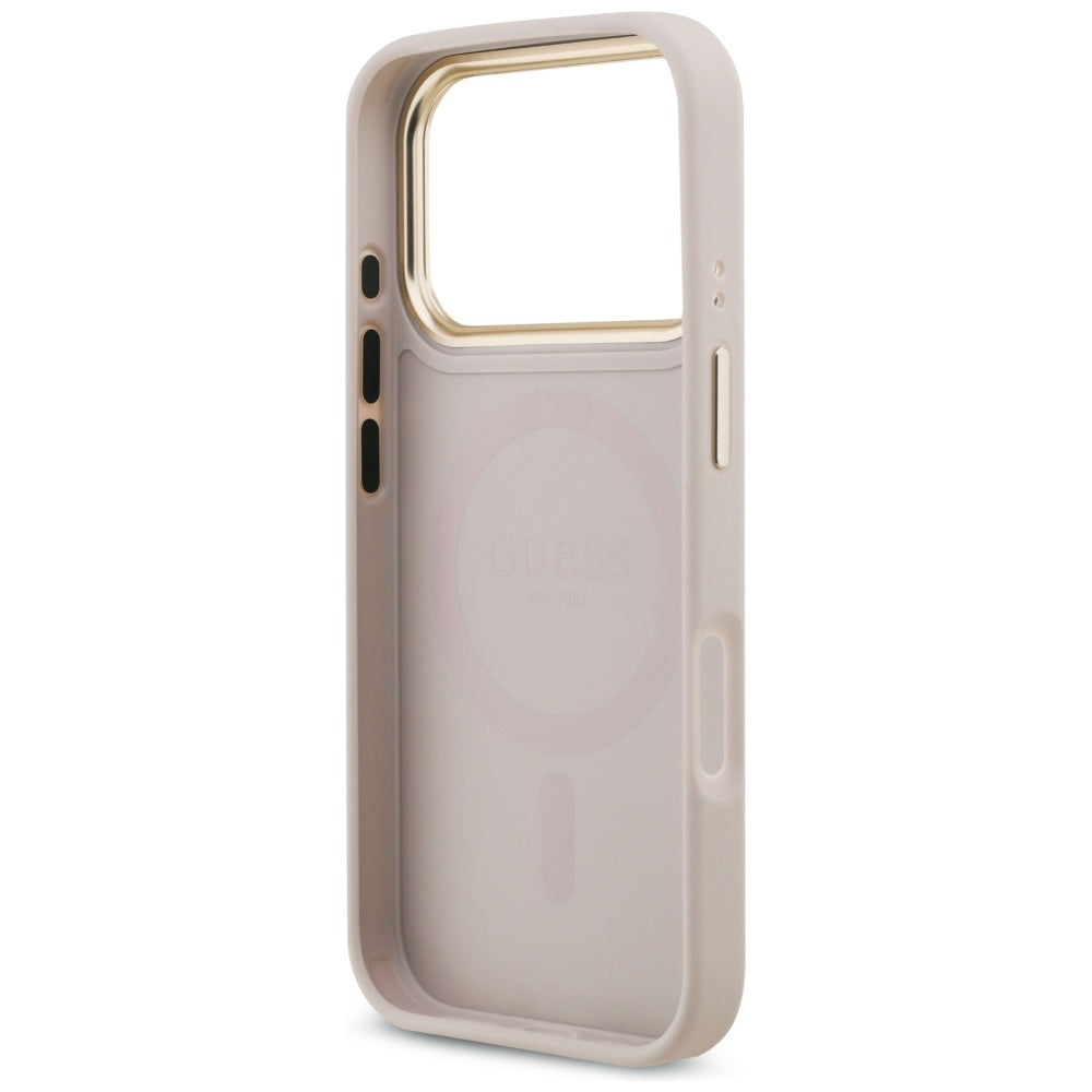 Futrola za Apple iPhone 17 Pro Max, Guess, 4G Strass Logo and Big Strap, Roza