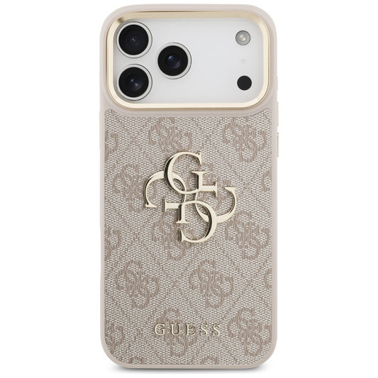 Futrola za Apple iPhone 17 Pro Max, Guess, Big 4G Classic Logo with Big Strap, Roza