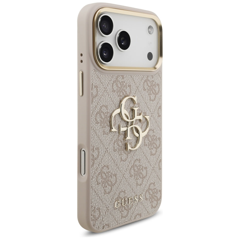 Futrola za Apple iPhone 17 Pro Max, Guess, Big 4G Classic Logo with Big Strap, Roza