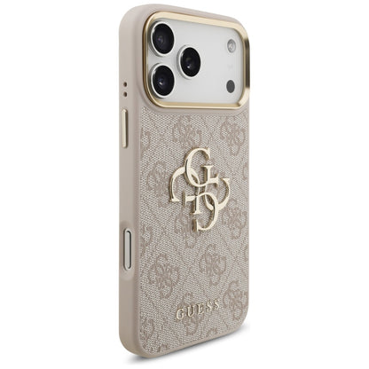 Futrola za Apple iPhone 17 Pro Max, Guess, Big 4G Classic Logo with Big Strap, Roza
