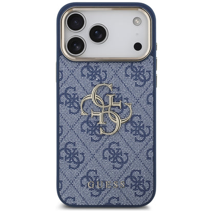 Futrola za Apple iPhone 17 Pro Max, Guess, Big 4G Logo Classic, Zlatno plava