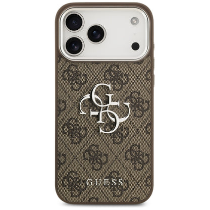 Futrola za Apple iPhone 17 Pro Max, Guess, Big 4G Logo Classic, Smeđe Srebrna
