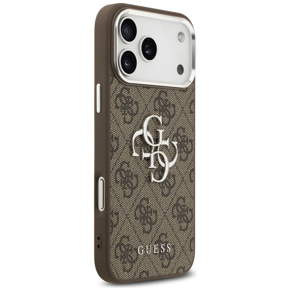Futrola za Apple iPhone 17 Pro Max, Guess, Big 4G Logo Classic, Smeđe Srebrna