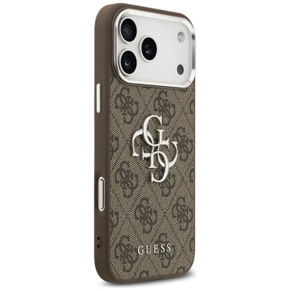 Futrola za Apple iPhone 17 Pro Max, Guess, Big 4G Logo Classic, Smeđe Srebrna
