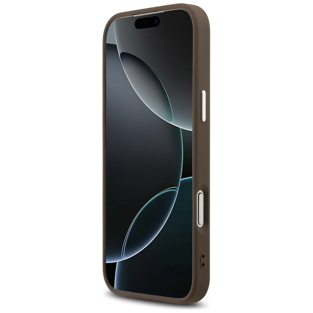 Futrola za Apple iPhone 17 Pro Max, Guess, Big 4G Logo Classic, Smeđe Srebrna
