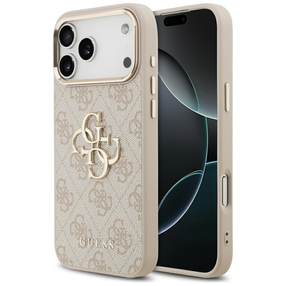 Futrola za Apple iPhone 17 Pro Max, Guess, Big 4G Logo Classic, Zlatno Roza
