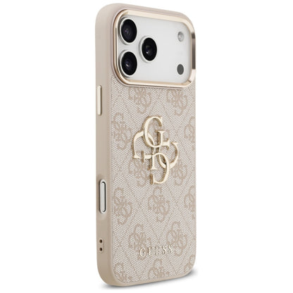 Futrola za Apple iPhone 17 Pro Max, Guess, Big 4G Logo Classic, Zlatno Roza