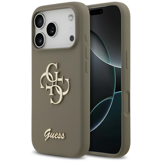 Futrola za Apple iPhone 17 Pro Max, Guess, Big 4G Script, Smeđa