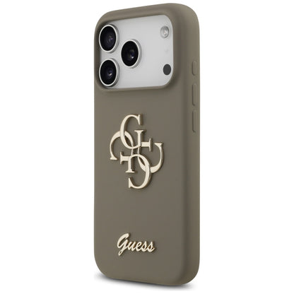 Futrola za Apple iPhone 17 Pro Max, Guess, Big 4G Script, Smeđa