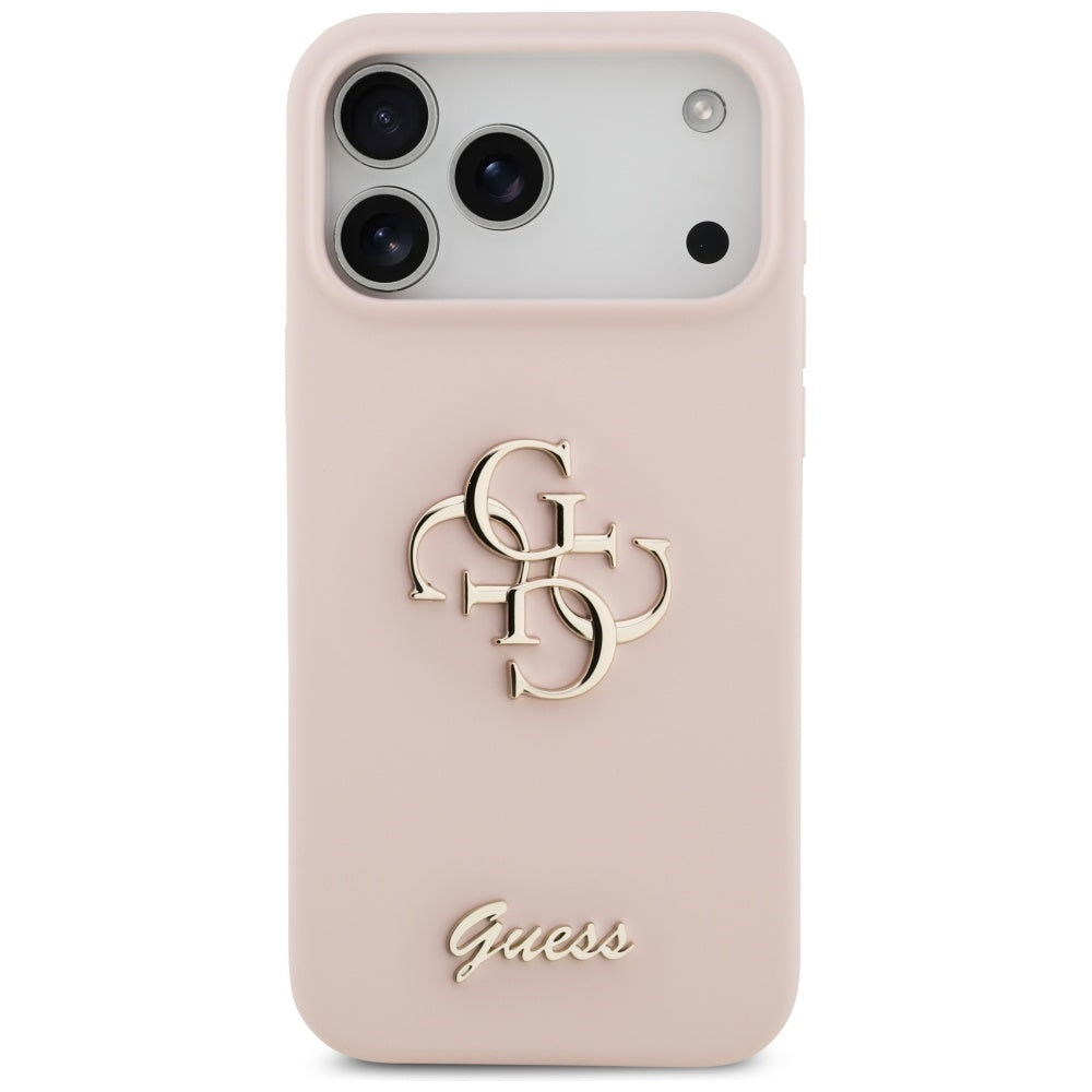 Futrola za Apple iPhone 17 Pro Max, Guess, Big 4G Script, Svijetlo roza