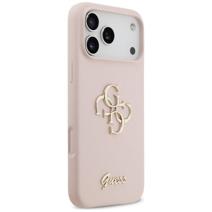 Futrola za Apple iPhone 17 Pro Max, Guess, Big 4G Script, Svijetlo roza