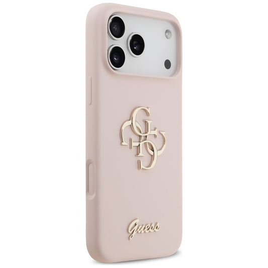 Futrola za Apple iPhone 17 Pro Max, Guess, Big 4G Script, Svijetlo roza