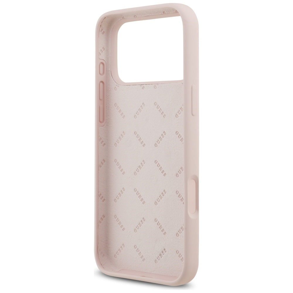 Futrola za Apple iPhone 17 Pro Max, Guess, Big 4G Script, Svijetlo roza