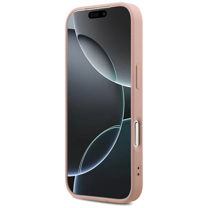 Futrola za Apple iPhone 17 Pro Max, Guess, Fixed Glitter Big 4G, Roza