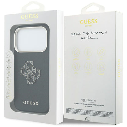 Futrola za Apple iPhone 17 Pro Max, Guess, Resin Logo, Crna