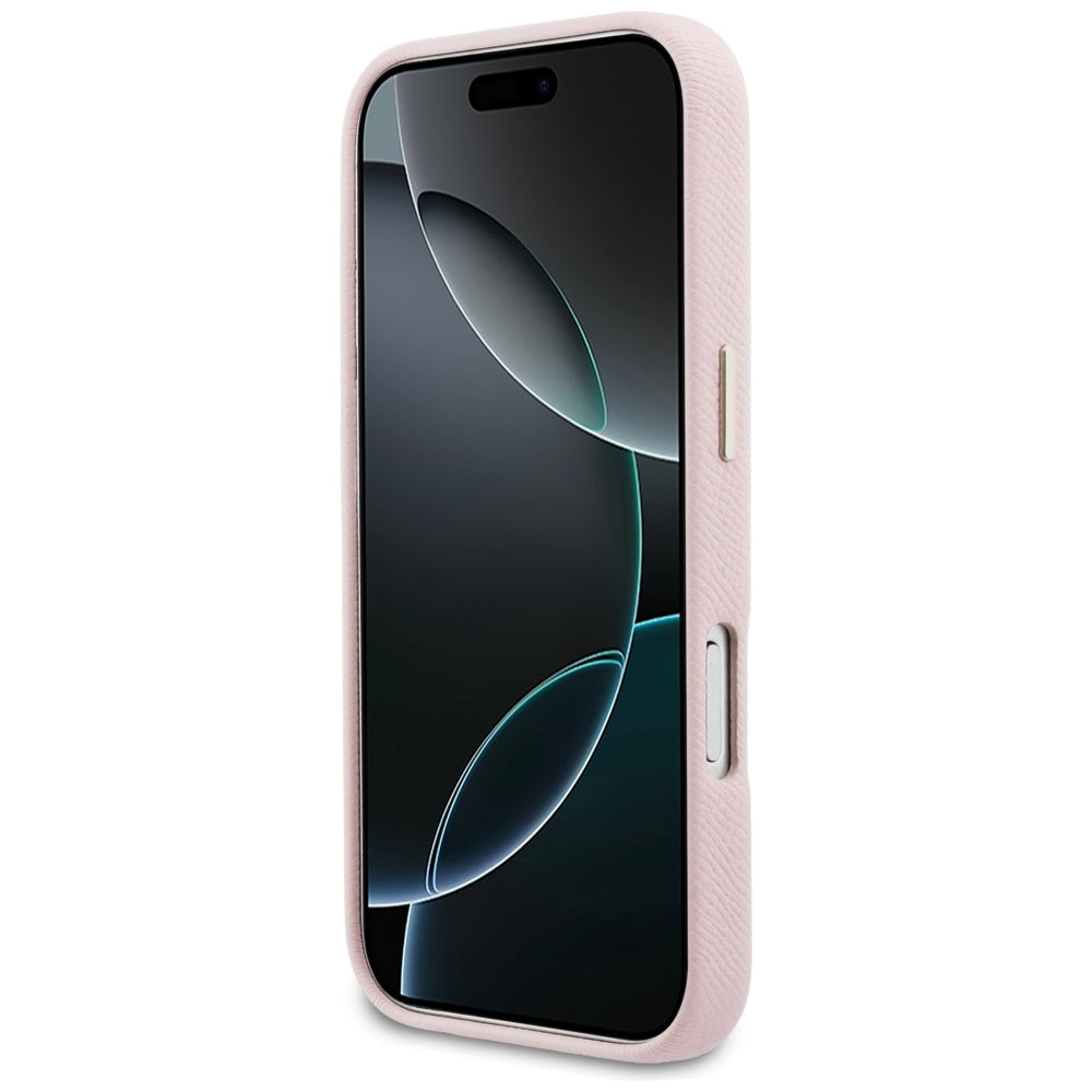 Maska za Apple iPhone 17 Pro, Guess, Resin Logo, Roza