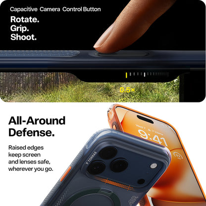 Futrola za Apple iPhone 17 Pro Max, Torras, Ostand Spin Air, Plava