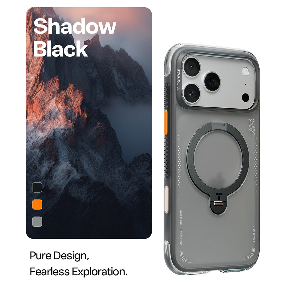 Futrola za Apple iPhone 17 Pro Max, Torras, Ostand Spin Air, Siva