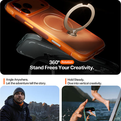 Futrola za Apple iPhone 17 Pro Max, Torras, Ostand Spin Air, Siva