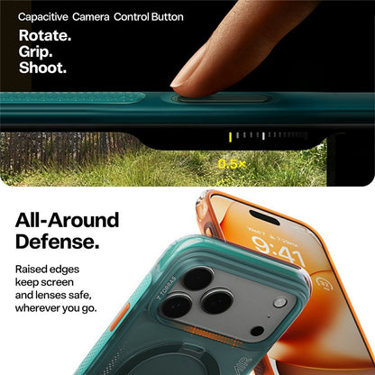 Maska za Apple iPhone 17 Pro Max, Torras, Ostand Spin Air, Zelena