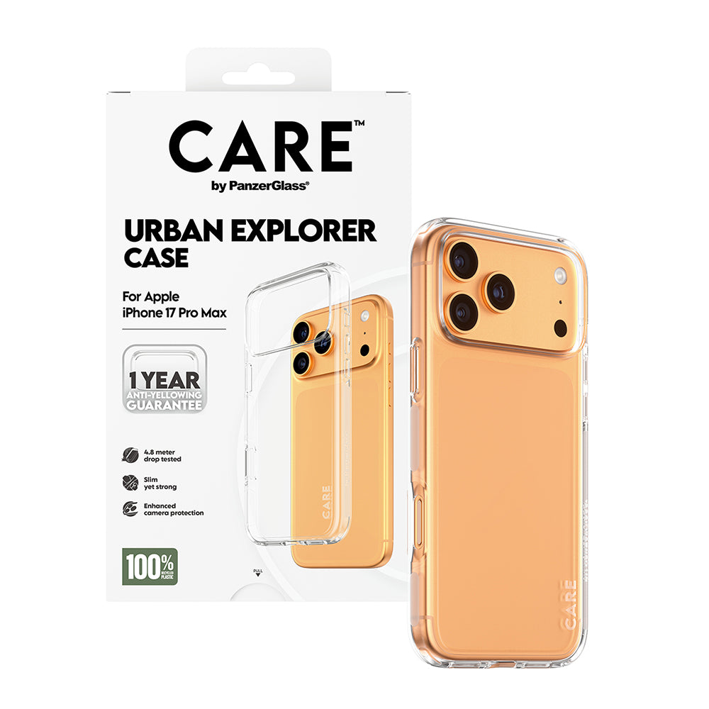 Futrola za Apple iPhone 17 Pro, PanzerGlass, Care Urban Explorer, Prozirna
