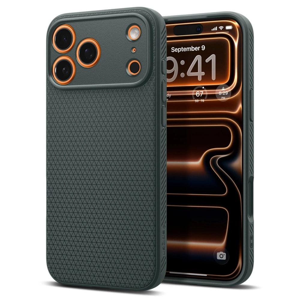 Maska za Apple iPhone 17 Pro, Spigen, Liquid Air, Zelena ACS10333
