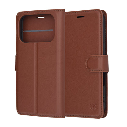 Futrola za Apple iPhone 17 Pro, Techsuit, Leather Folio, Smeđa