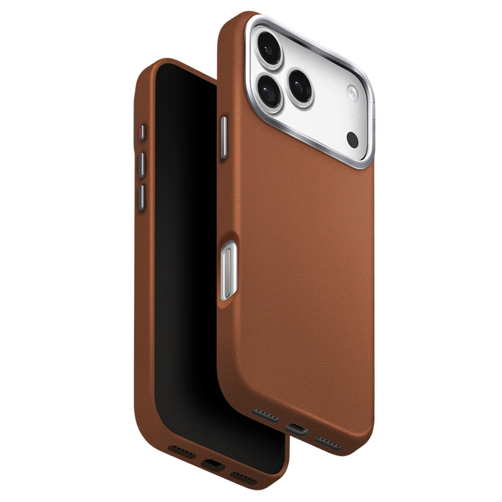Futrola za Apple iPhone 17 Pro, UNIQ, Lyden Leatherette, Smeđa