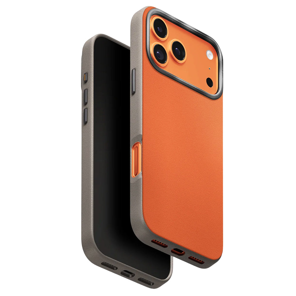Futrola za Apple iPhone 17 Pro, UNIQ, Lyden Leatherette, Bež Narančasta