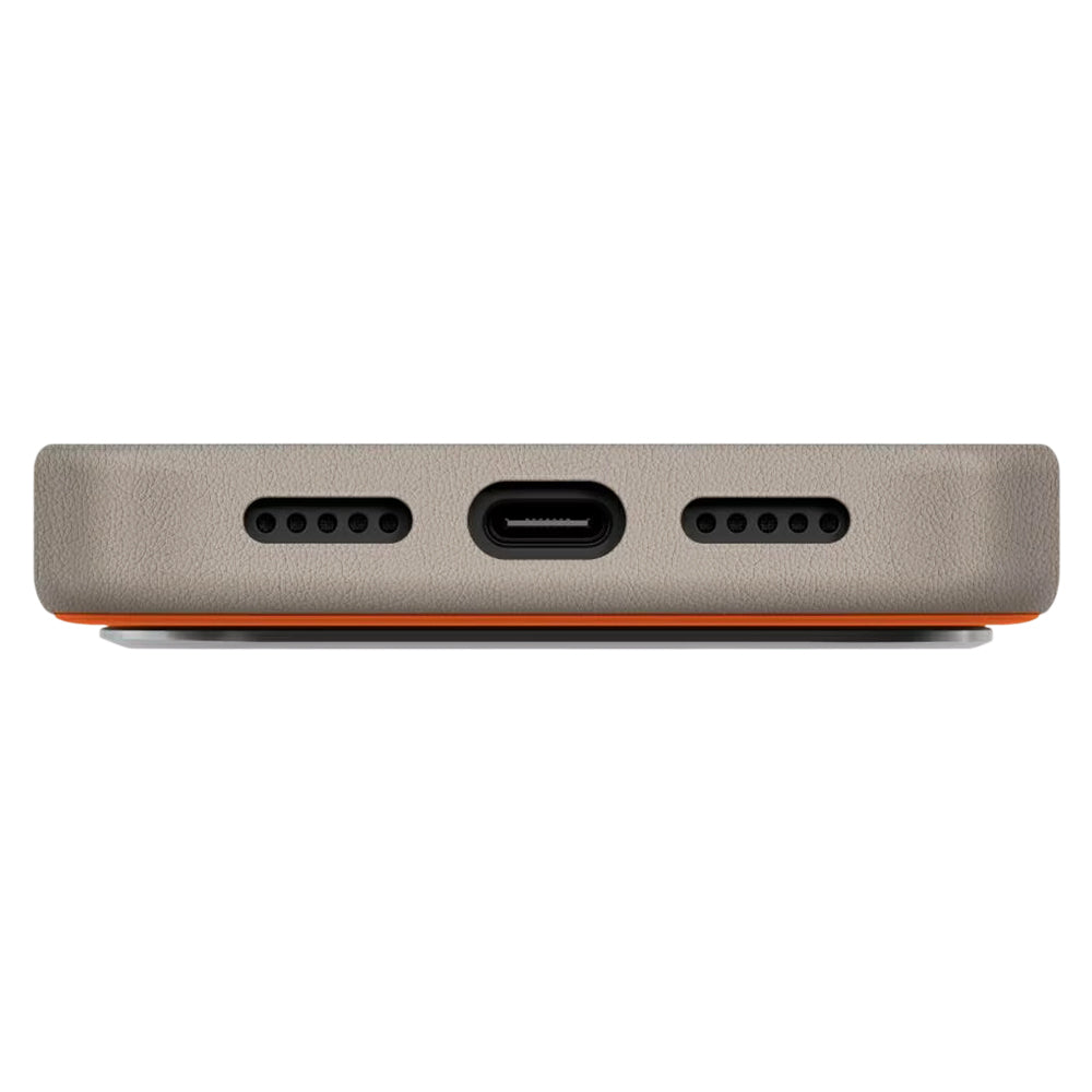 Futrola za Apple iPhone 17 Pro, UNIQ, Lyden Leatherette, Bež Narančasta