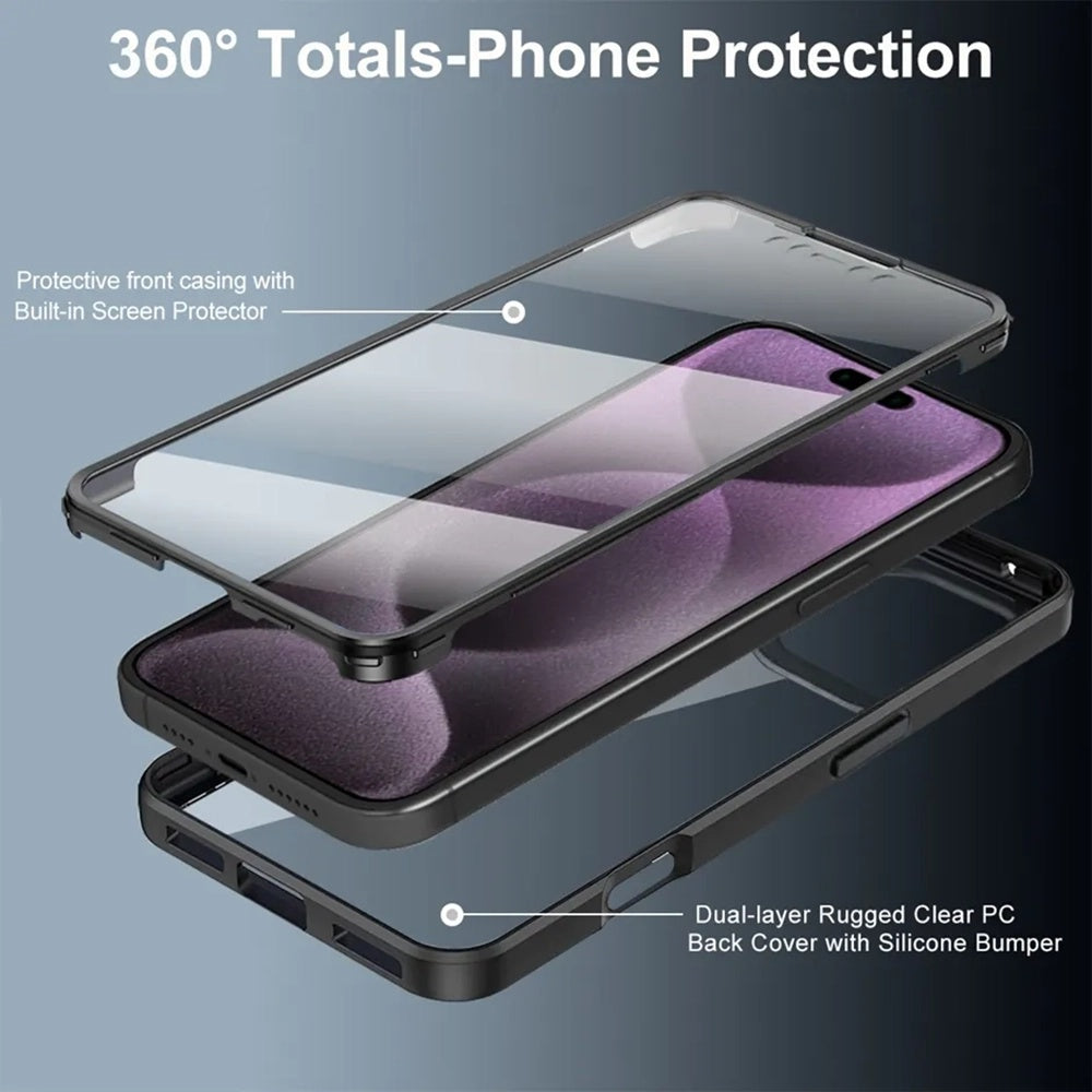 Futrola za Apple iPhone 17, Techsuit, ColorVerse 360, Crna