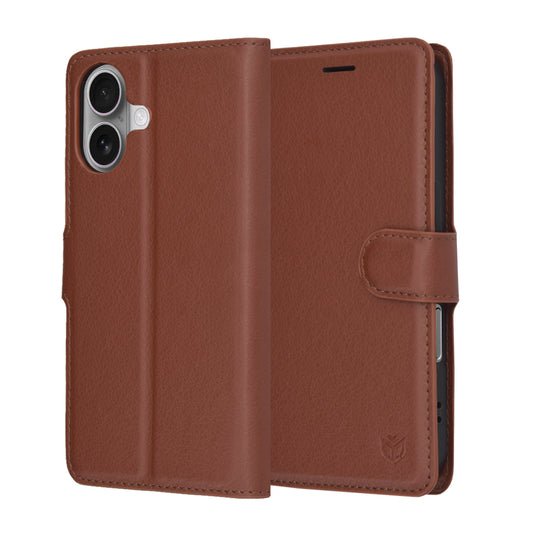 Futrola za Apple iPhone 17, Techsuit, Leather Folio, smeđa