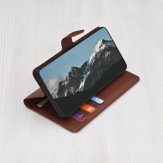 Futrola za Apple iPhone 17, Techsuit, Leather Folio, smeđa
