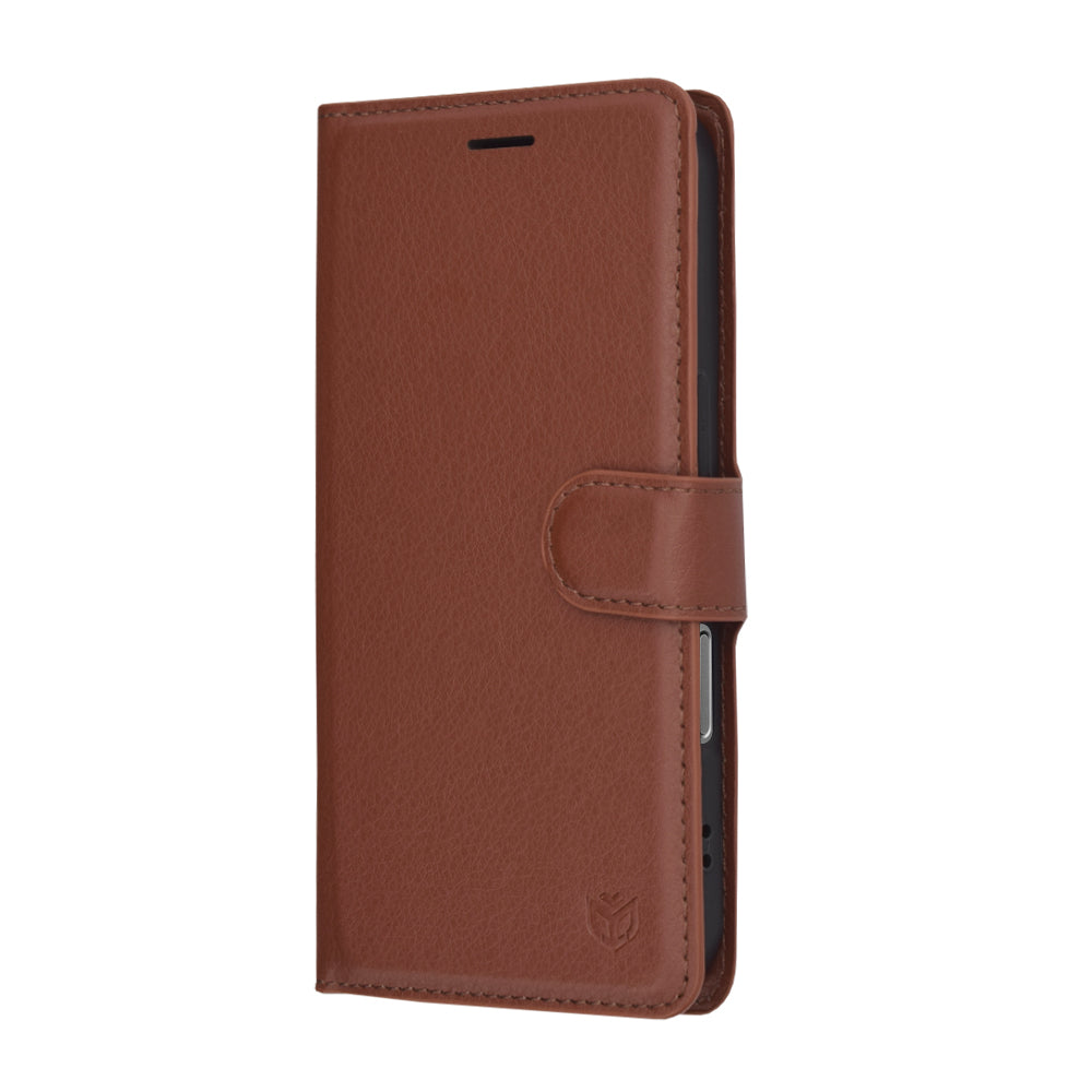 Futrola za Apple iPhone 17, Techsuit, Leather Folio, smeđa