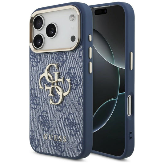 Maska za Apple iPhone 18 Pro / 17 Pro, Guess, 4G Big Classic Logo, Plava