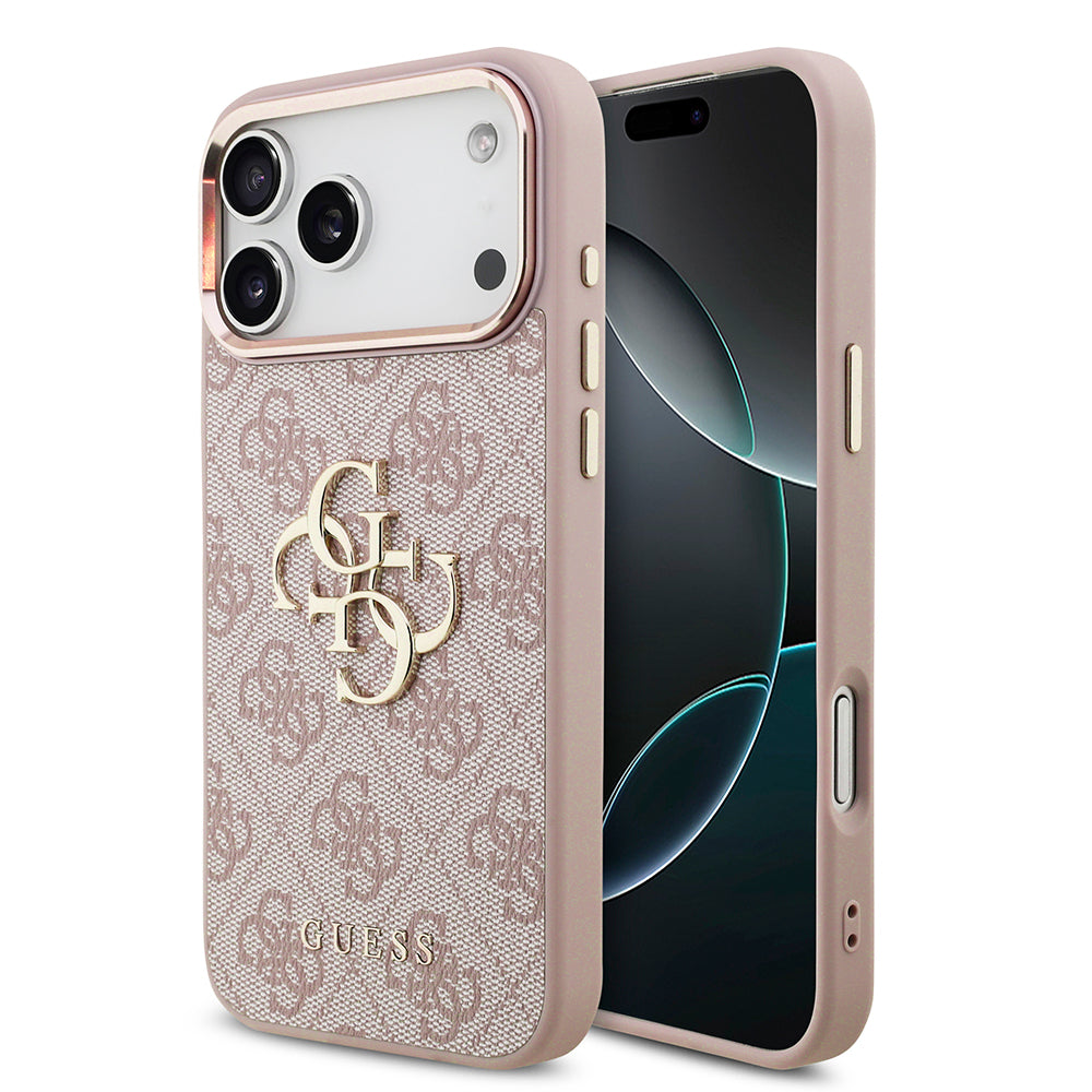Maska za Apple iPhone 18 Pro / 17 Pro, Guess, 4G Big Classic Logo, Roza