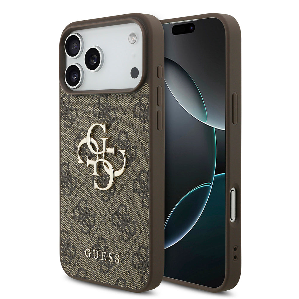 Maska za Apple iPhone 18 Pro / 17 Pro, Guess, 4G Big Logo, Smeđa