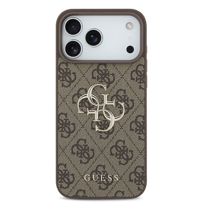 Maska za Apple iPhone 18 Pro / 17 Pro, Guess, 4G Big Logo, Smeđa