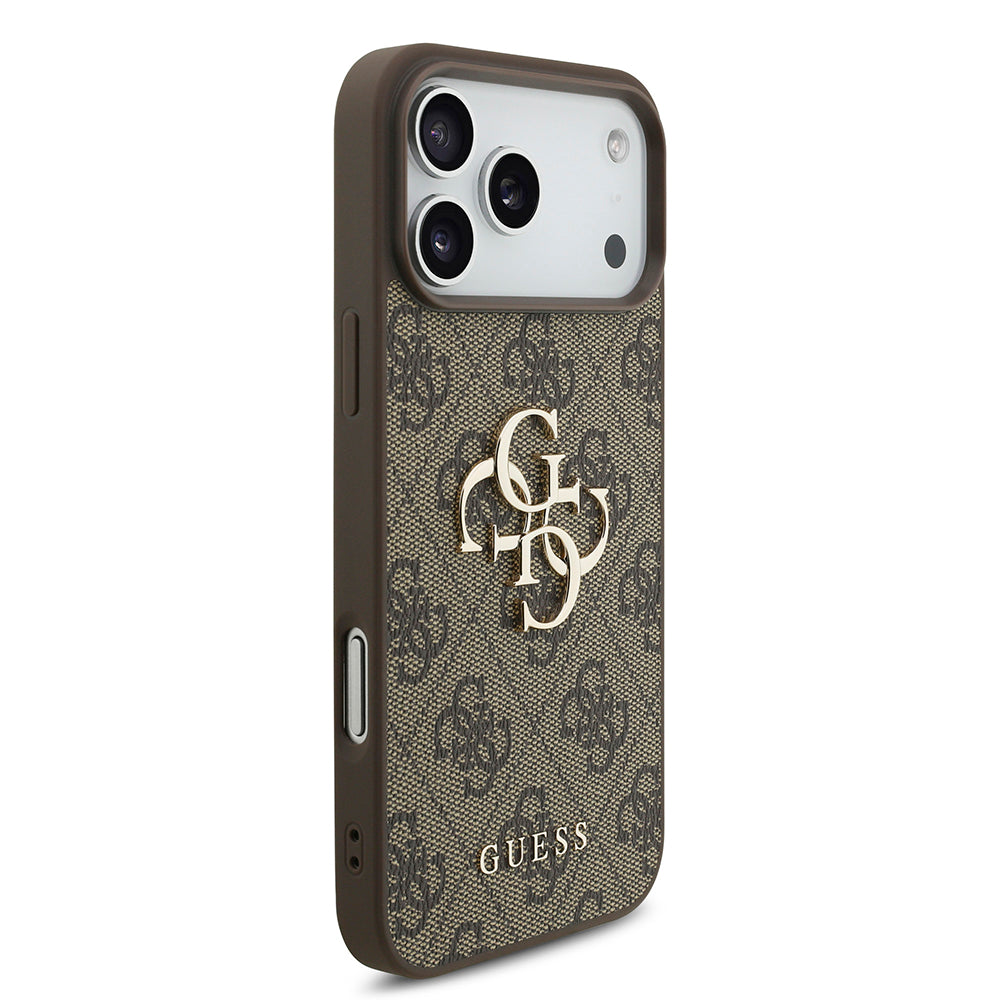 Maska za Apple iPhone 18 Pro / 17 Pro, Guess, 4G Big Logo, Smeđa