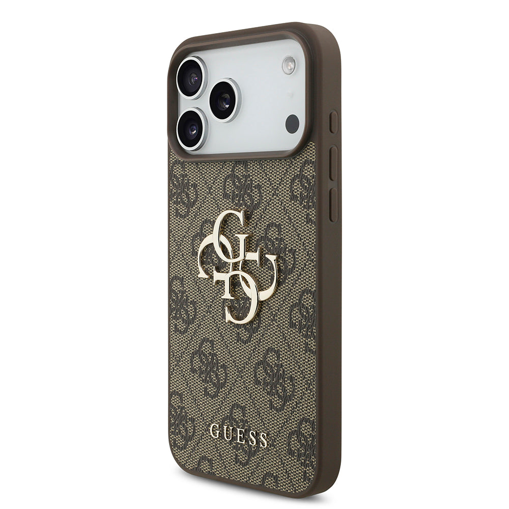 Maska za Apple iPhone 18 Pro / 17 Pro, Guess, 4G Big Logo, Smeđa