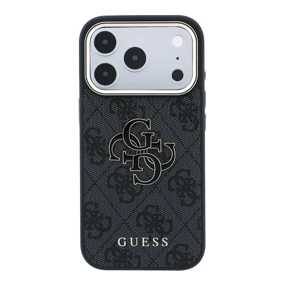 Maska za Apple iPhone 18 Pro / 17 Pro, Guess, 4G Big Resin Logo, Crna