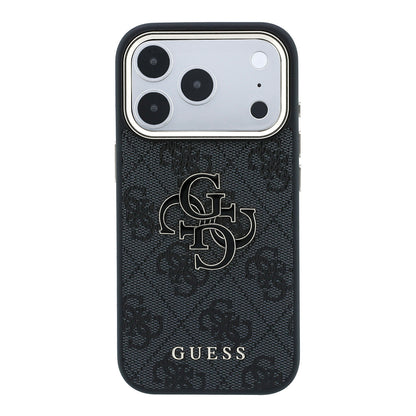 Maska za Apple iPhone 18 Pro / 17 Pro, Guess, 4G Big Resin Logo, Crna