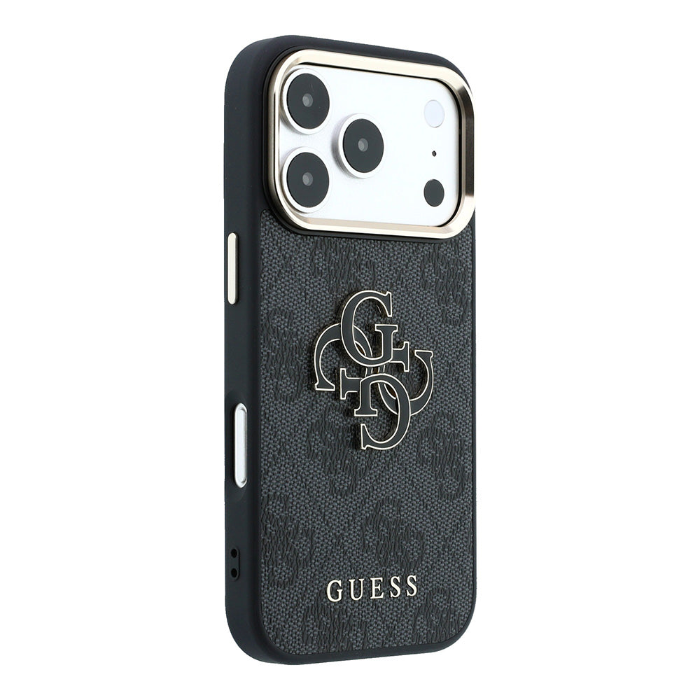 Maska za Apple iPhone 18 Pro / 17 Pro, Guess, 4G Big Resin Logo, Crna