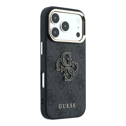 Maska za Apple iPhone 18 Pro / 17 Pro, Guess, 4G Big Resin Logo, Crna