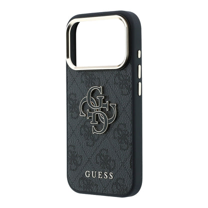 Maska za Apple iPhone 18 Pro / 17 Pro, Guess, 4G Big Resin Logo, Crna