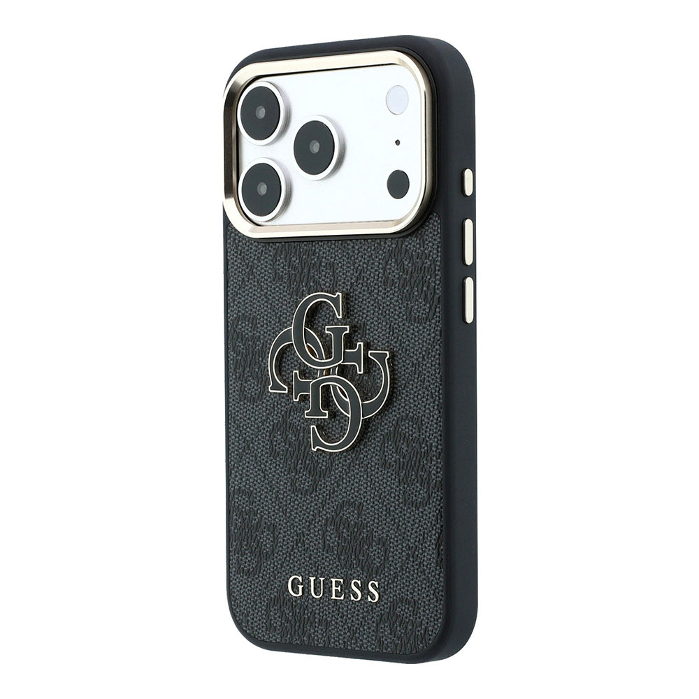 Maska za Apple iPhone 18 Pro / 17 Pro, Guess, 4G Big Resin Logo, Crna