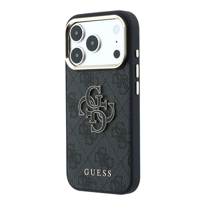 Maska za Apple iPhone 18 Pro / 17 Pro, Guess, 4G Big Resin Logo, Crna